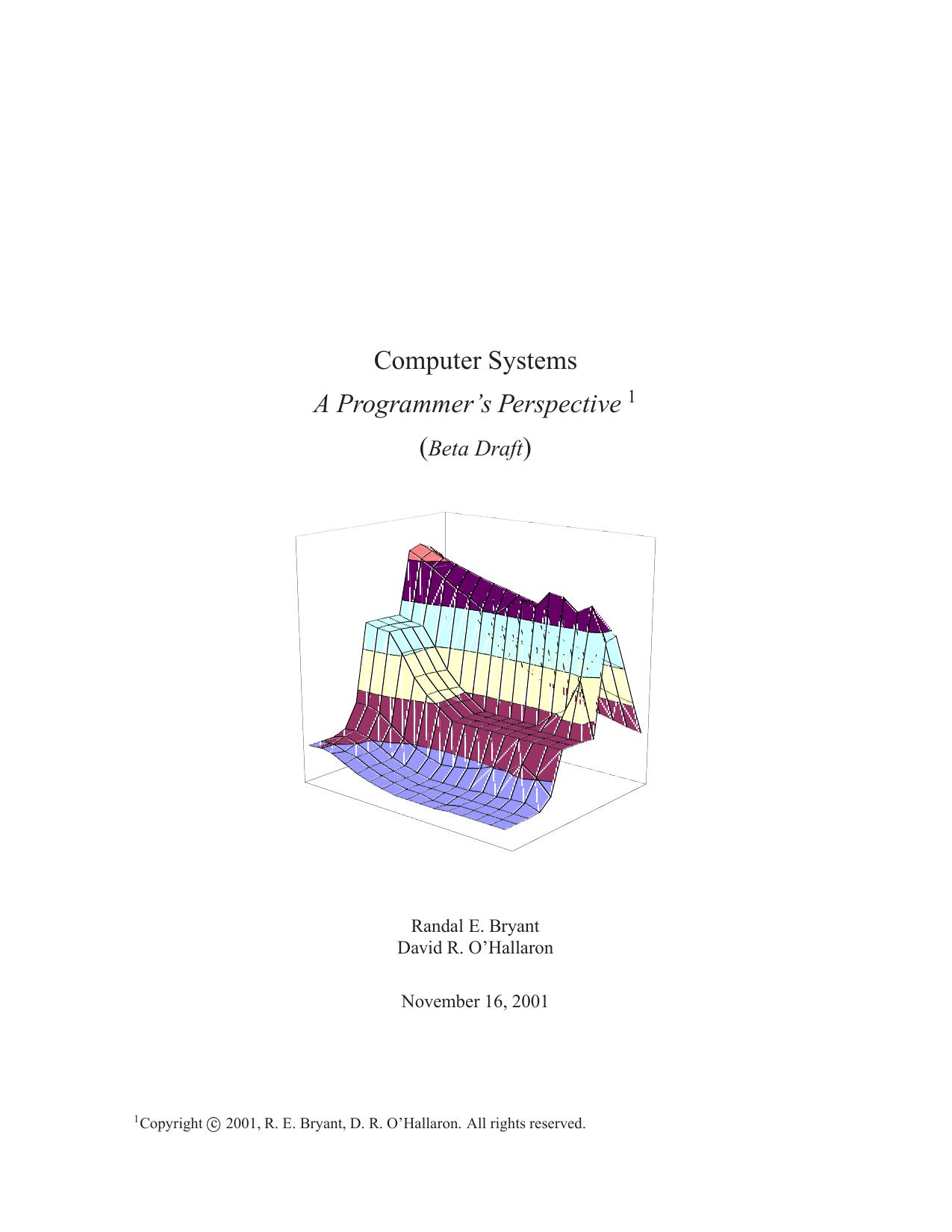Computer Systems A Programmer's