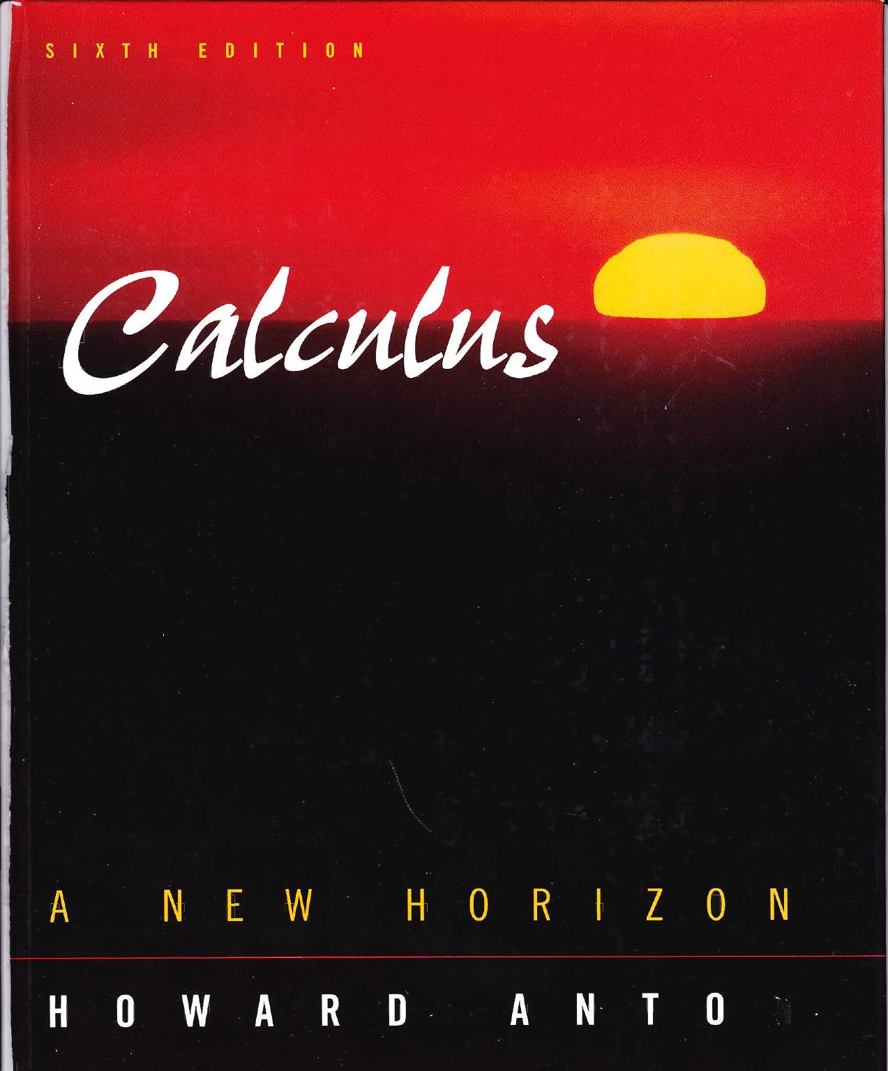 Calculus A New Horizon Combined 6th Edition