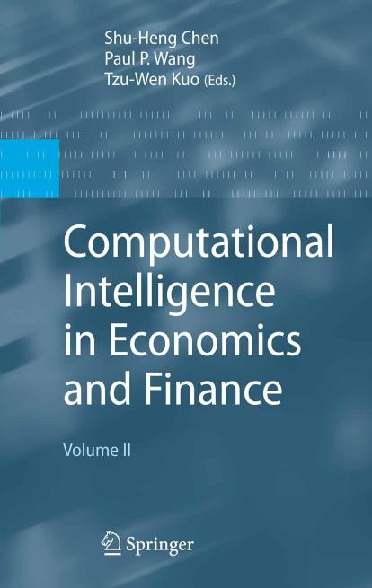 Computational Intelligence in Economics and Finance