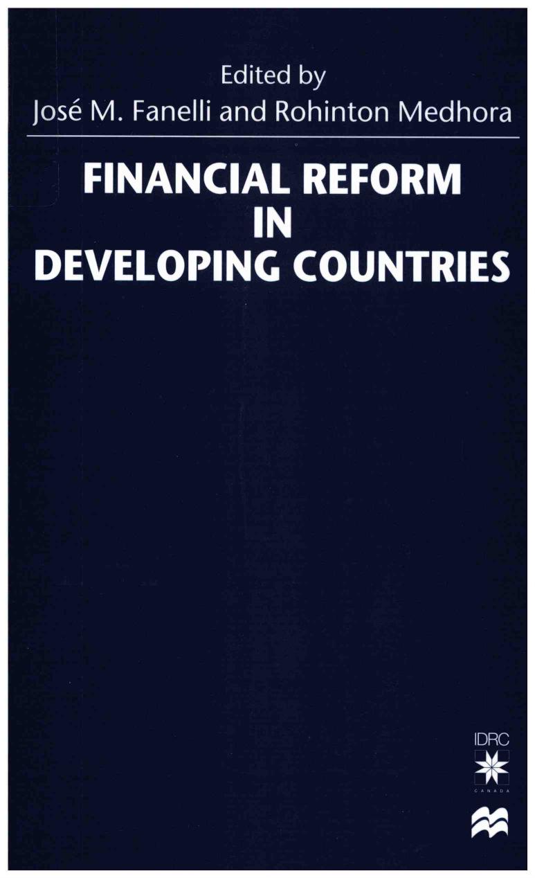 Financial Reform in Developing Countries