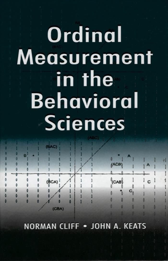 Ordinal Measurement in the Behavioral Sciences