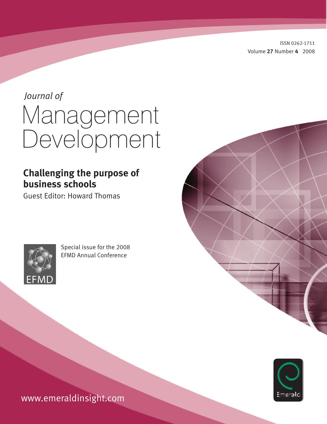 journal of Management Development