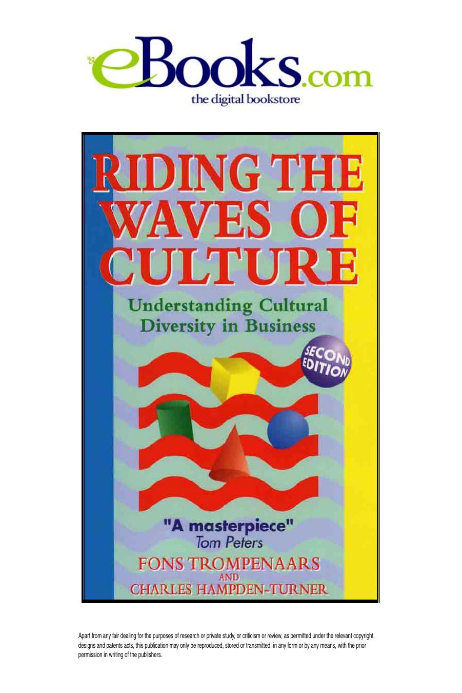 RIDING THE WAVES OF CULTURE