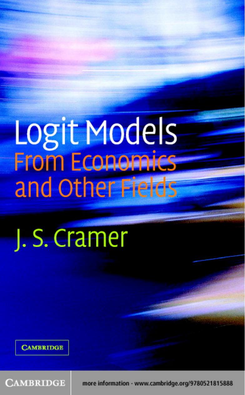 Logit Models from Economics and Other Fields