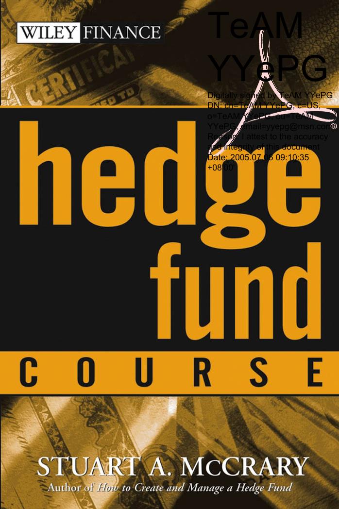 Hedge Fund Course