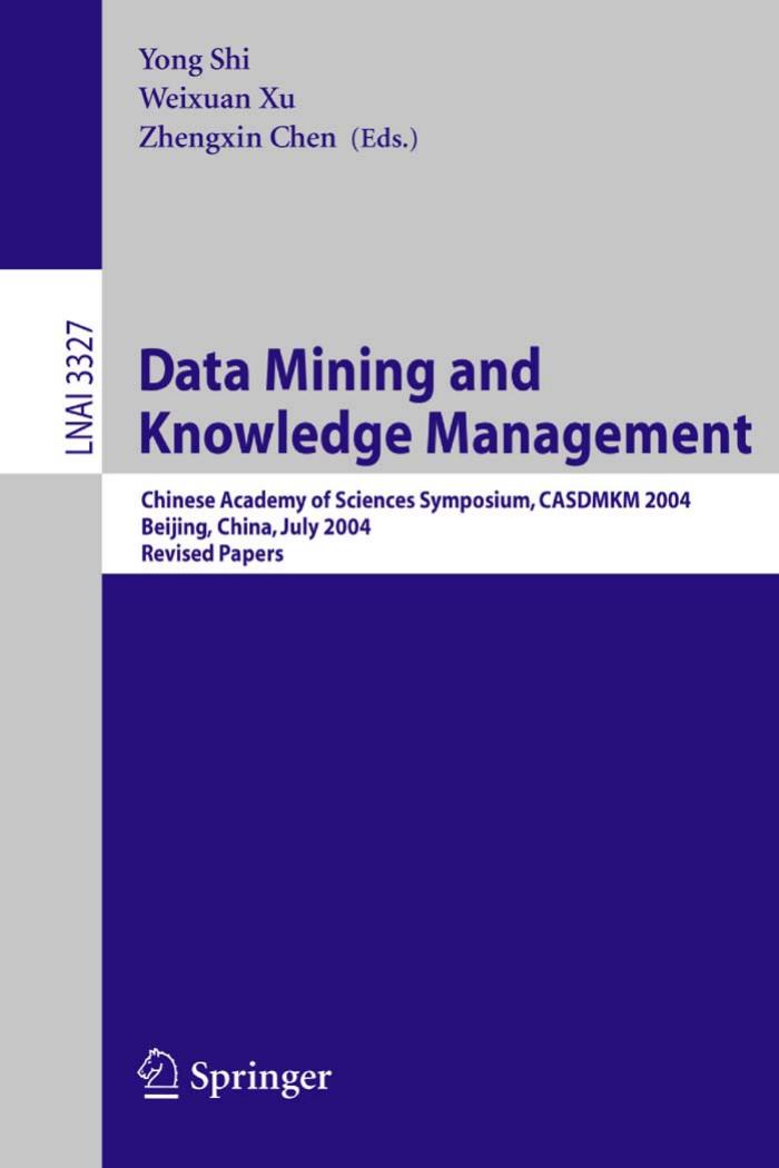 Data Mining and Knowledge Management: Chinese Academy of Sciences Symposium