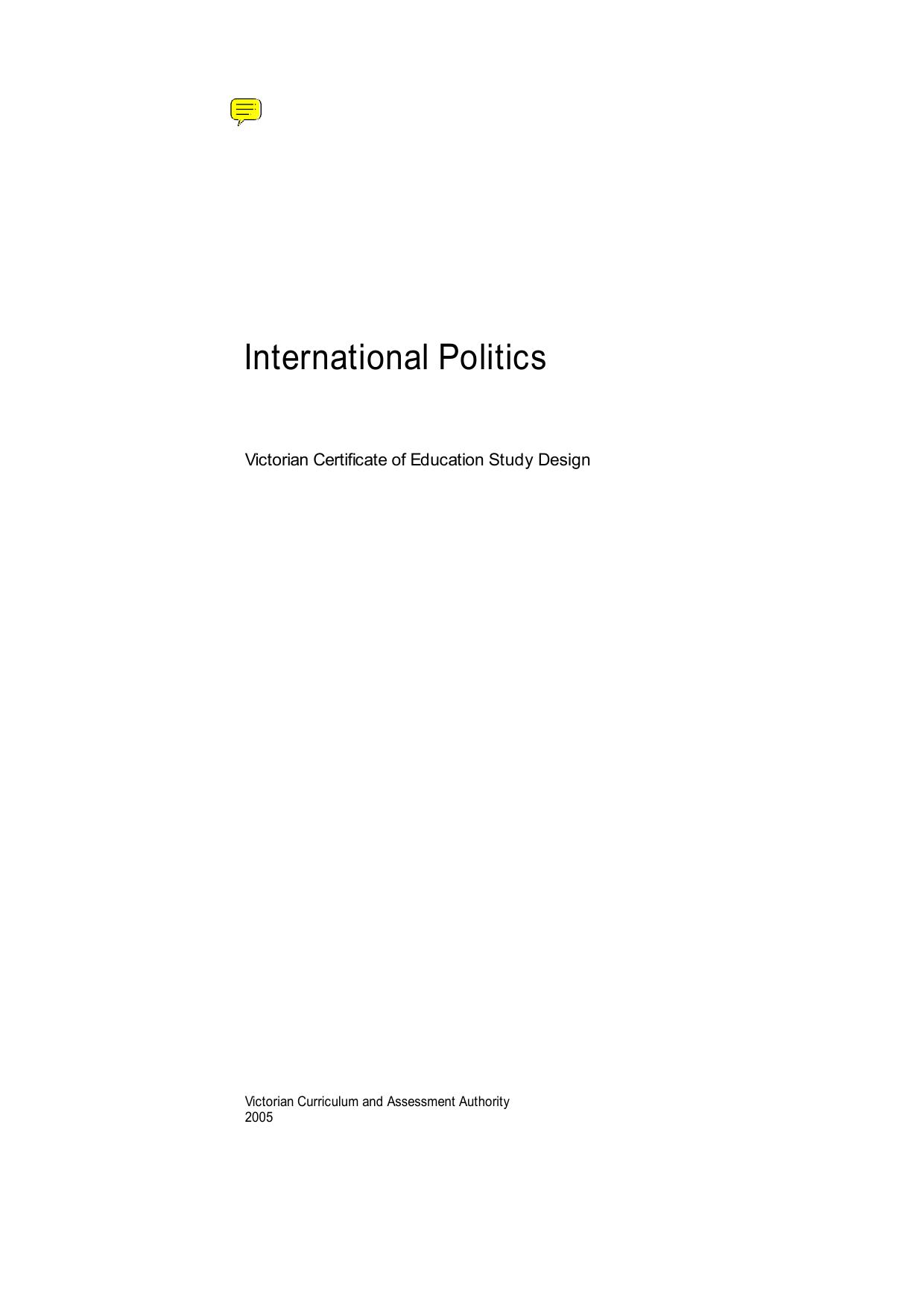 International Politics