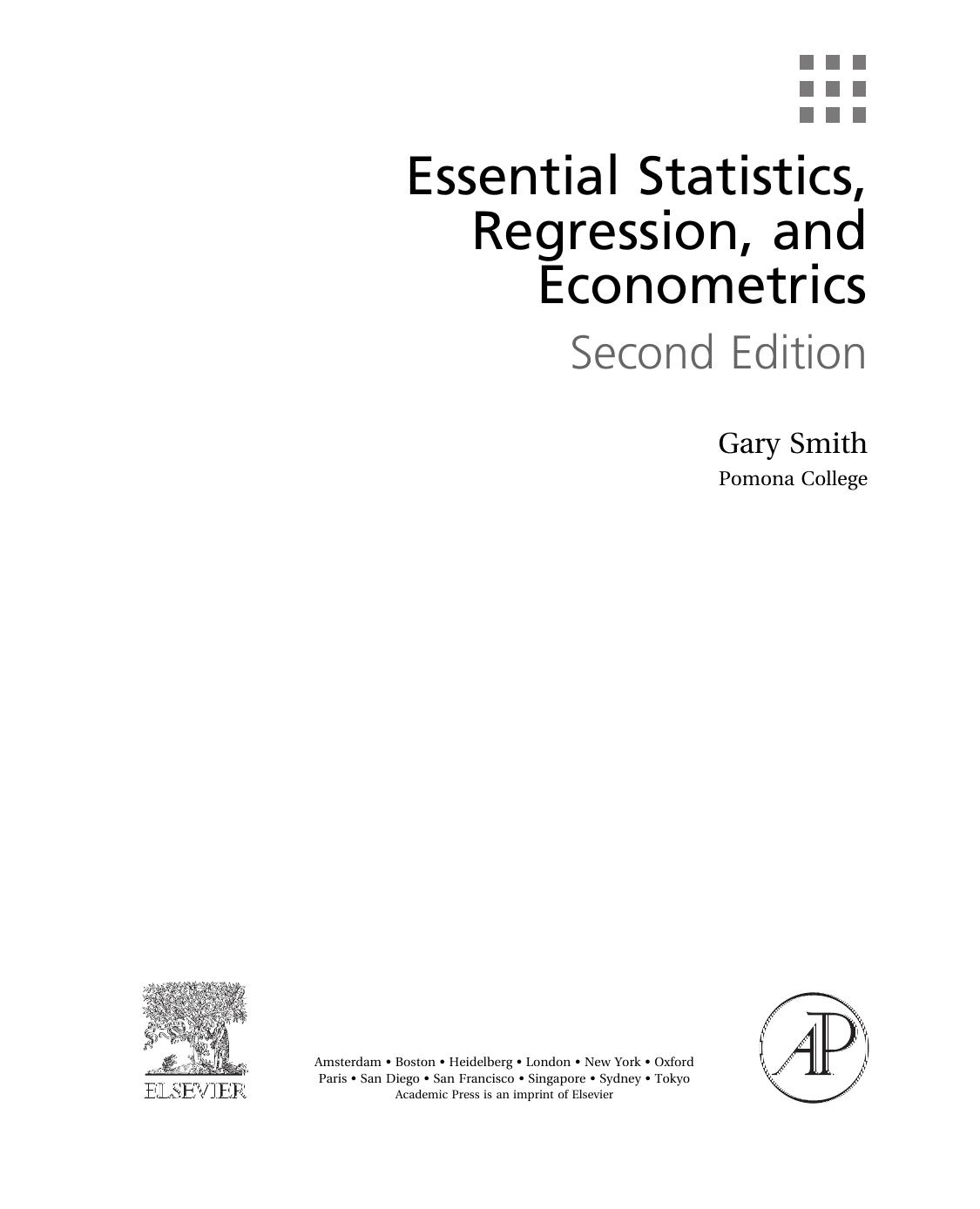 Essential Statistics, Regression, and Econometrics