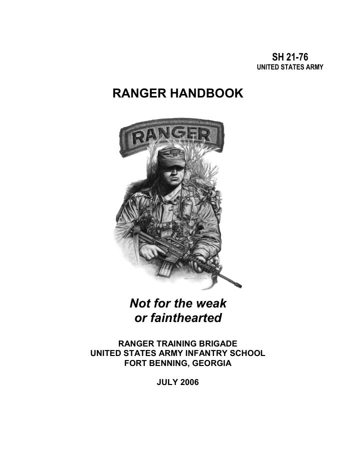 Ranger Handbook: Not For The Weak or Fainthearted