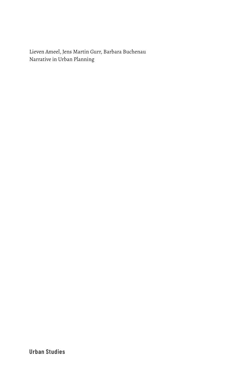 Narrative in Urban Planning: A Practical Field Guide