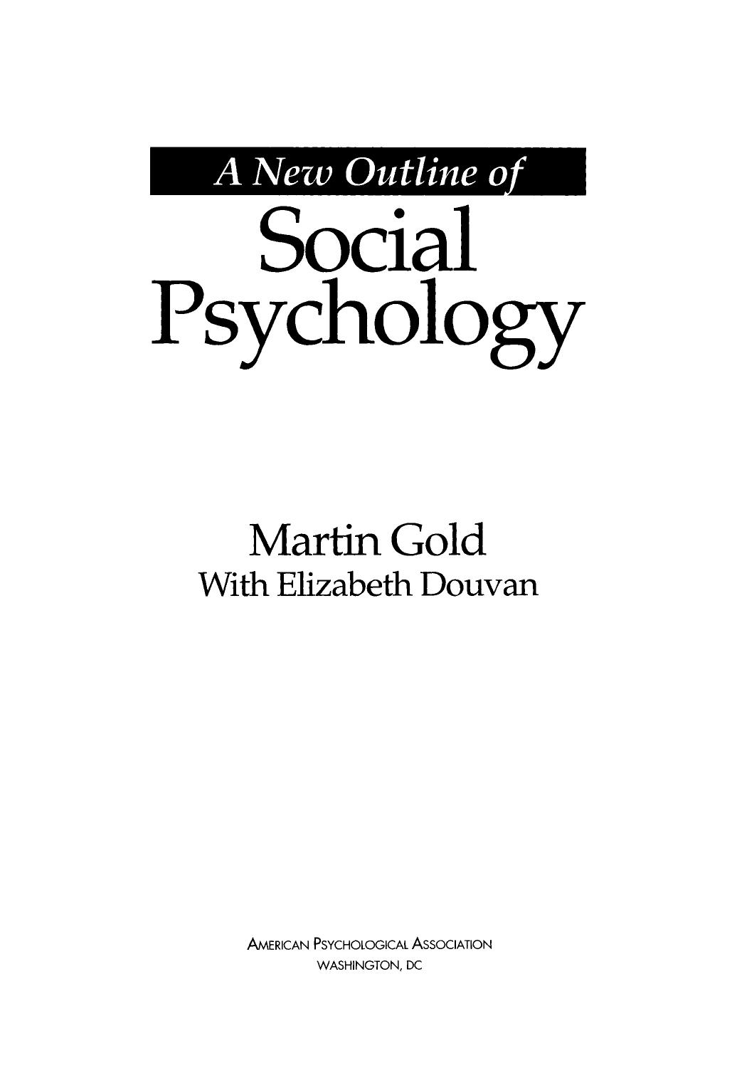 Martin Gold, Elizabeth Ann Malcolm Douvan