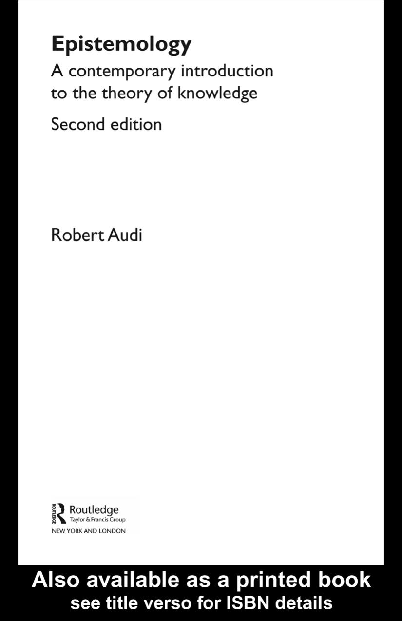 A Contemporary Introduction to the Theory of Knowledge