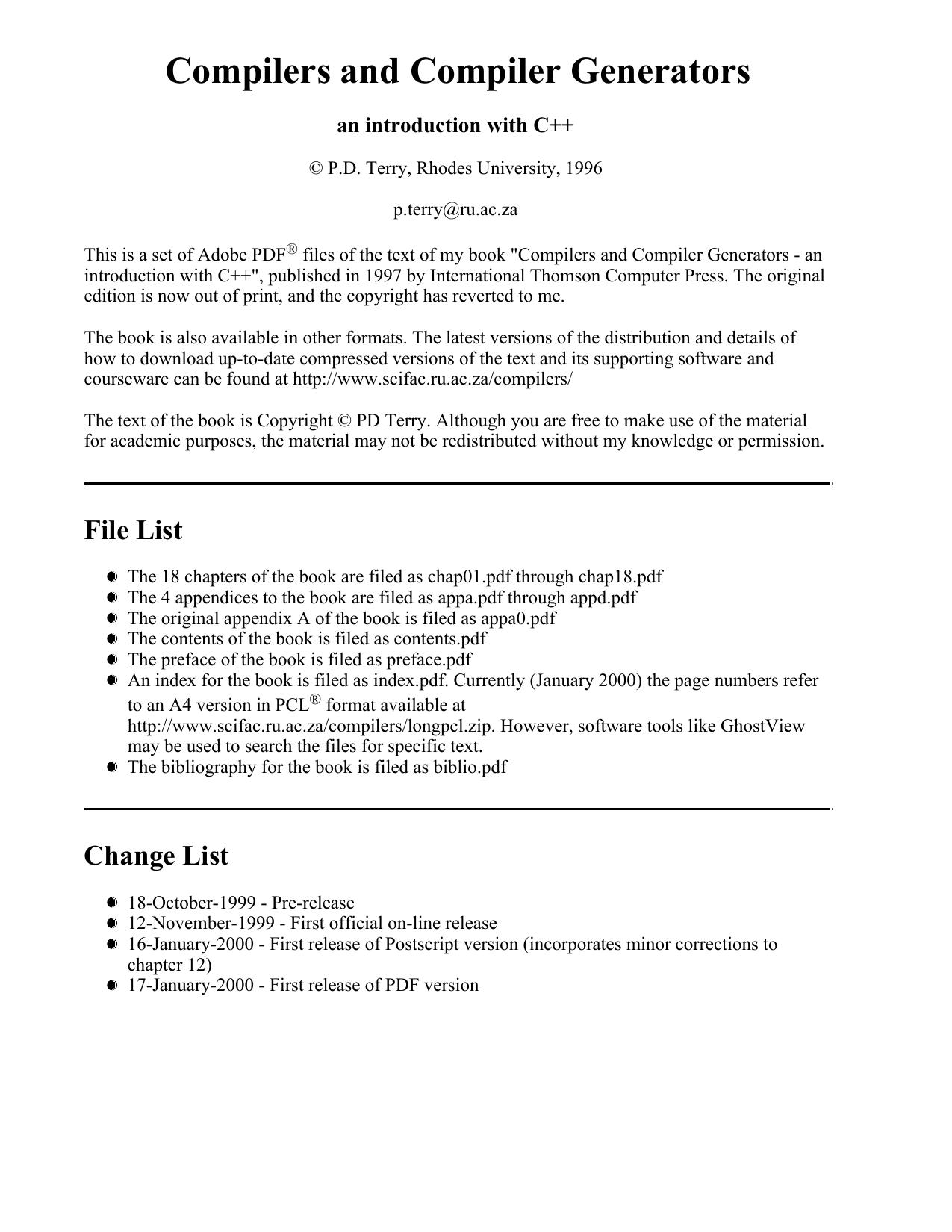 Computer Science - Compiler Design
