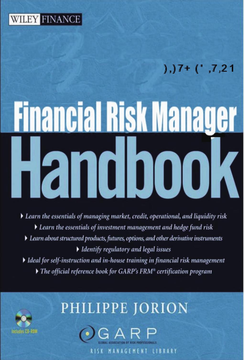 6576 Financial Risk Manager Handbook 5th