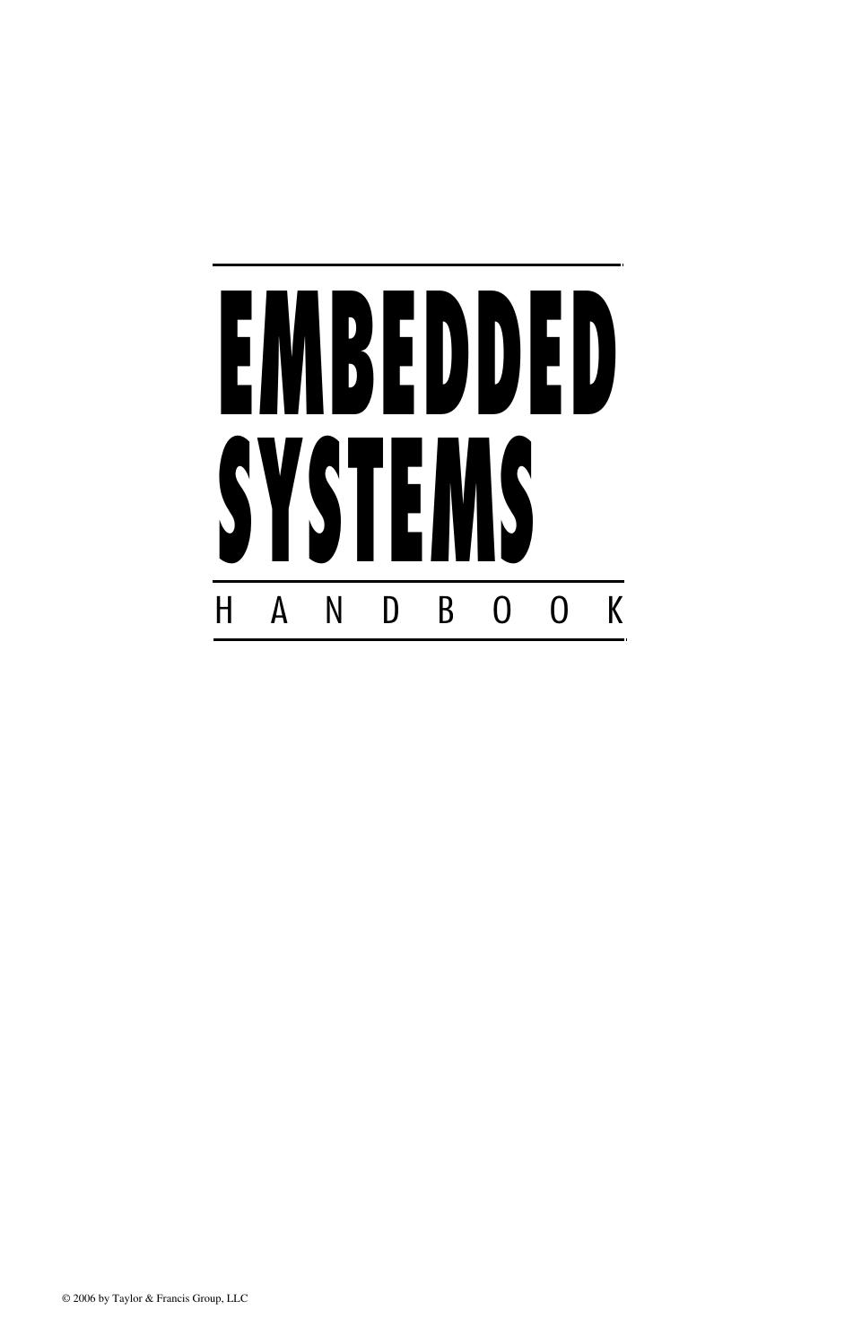 EMBEDDED SYSTEMS HANDBOOK