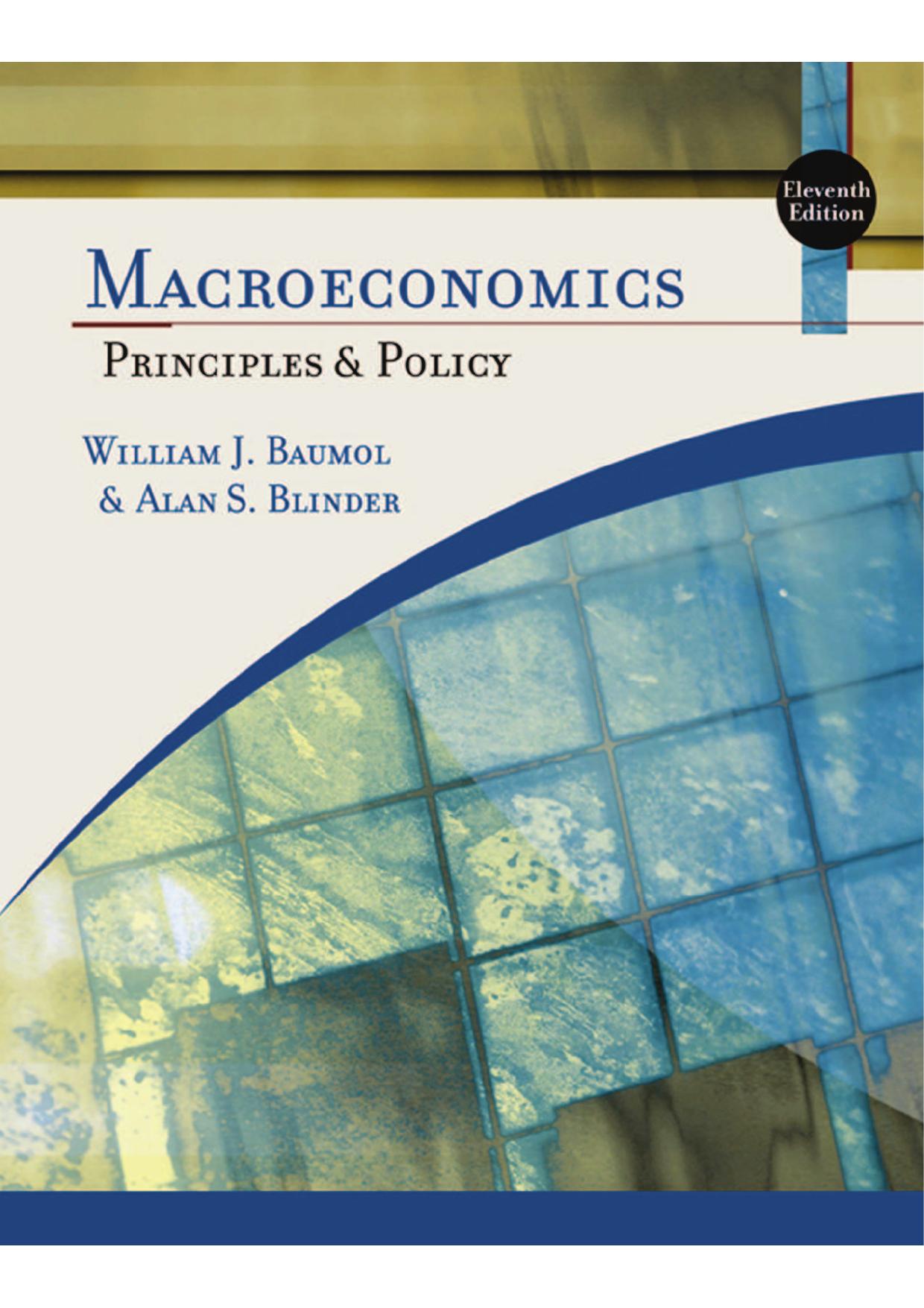 Macroeconomics Principles and Policy 11th