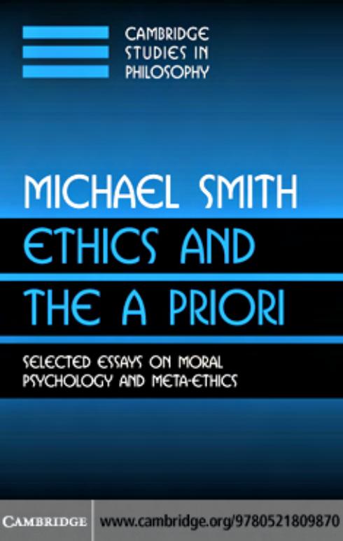 (Cambridge Studies in Philosophy) Michael Smith
