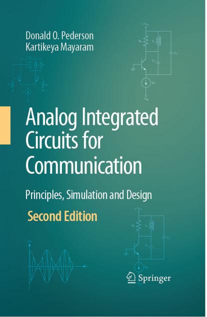 Analog Integrated Circuits for Communication -2008
