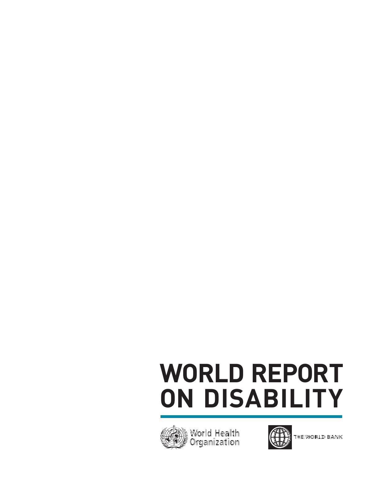 World Report on Disability