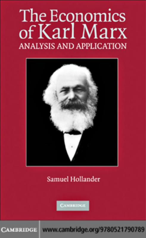 The Economics of Karl Marx: Analysis and Application