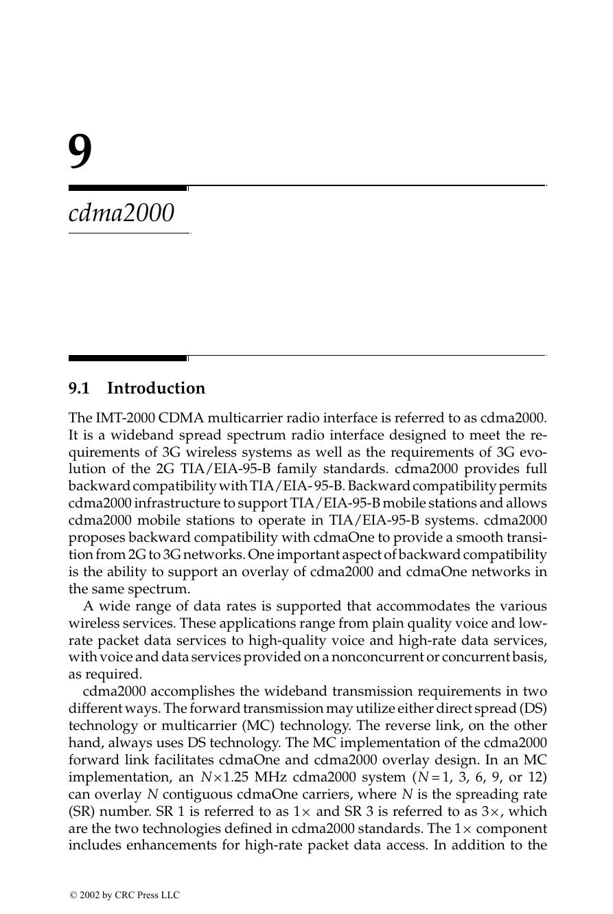 Chapter 09: cdma2000