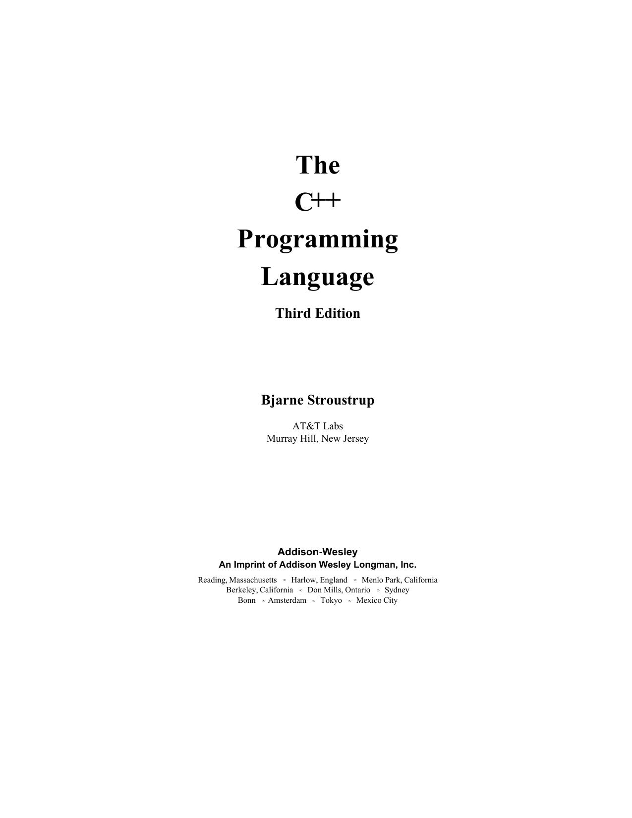 Bjarne Stroustrup