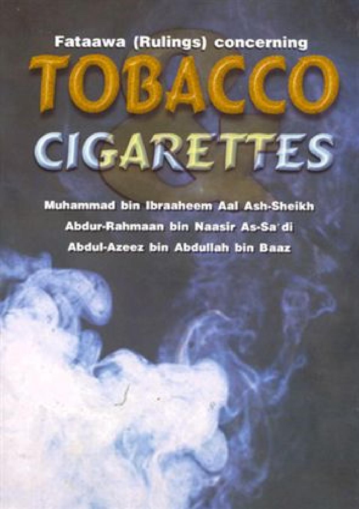 Fataawaa concerning Tobacco and Cigarretes