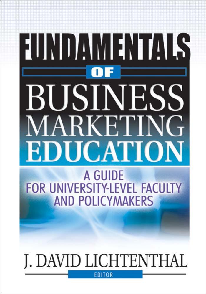 Fundamentals of Business Marketing Education