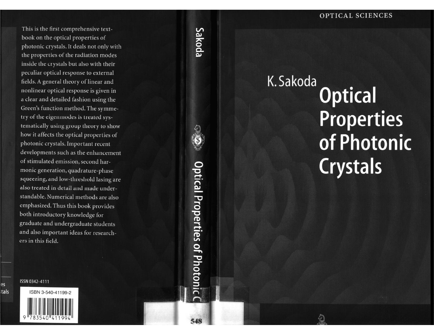 Optical Properties Of Photonic Crystals