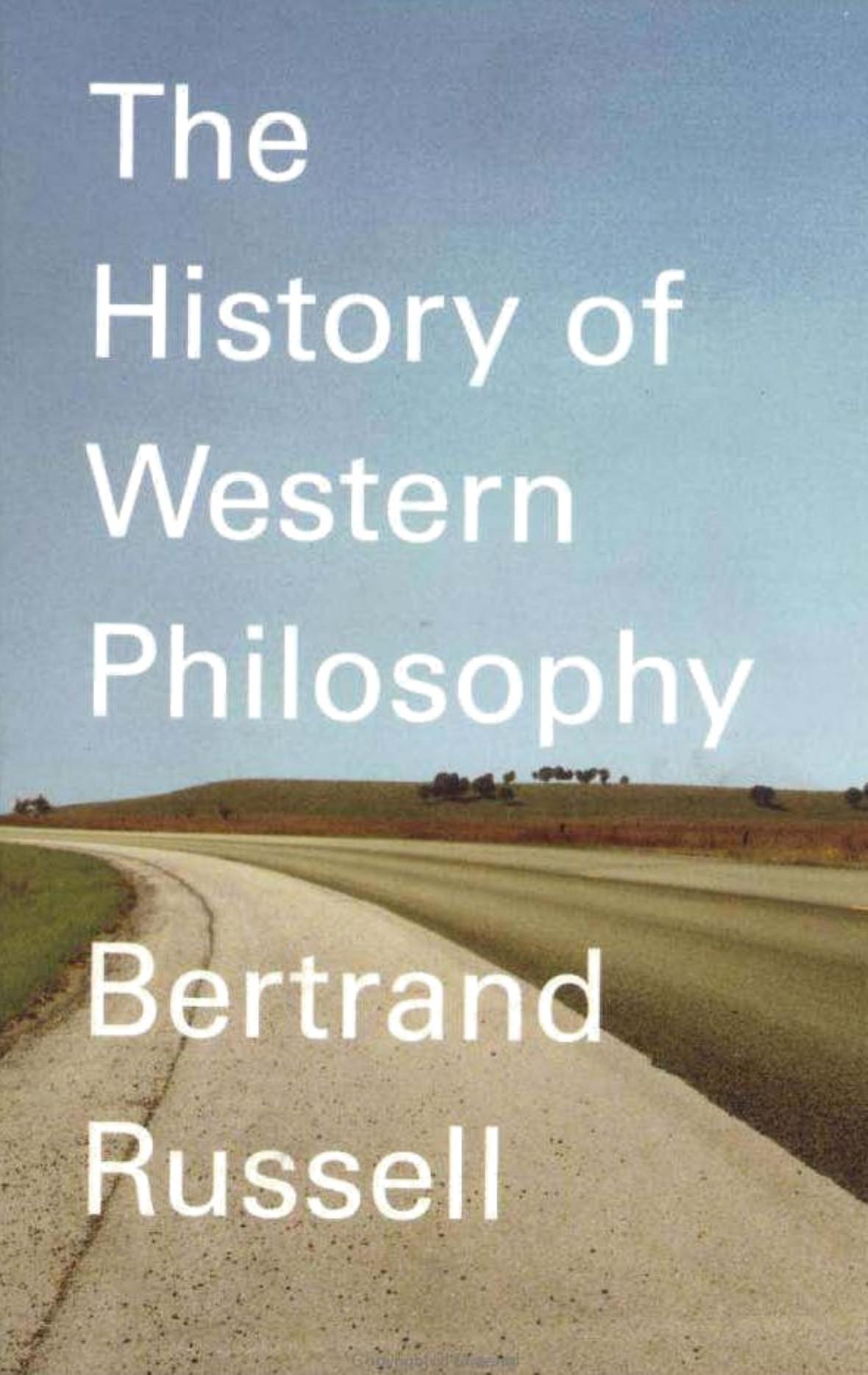 A HISTORY OF WESTERN PHILOSOPHY