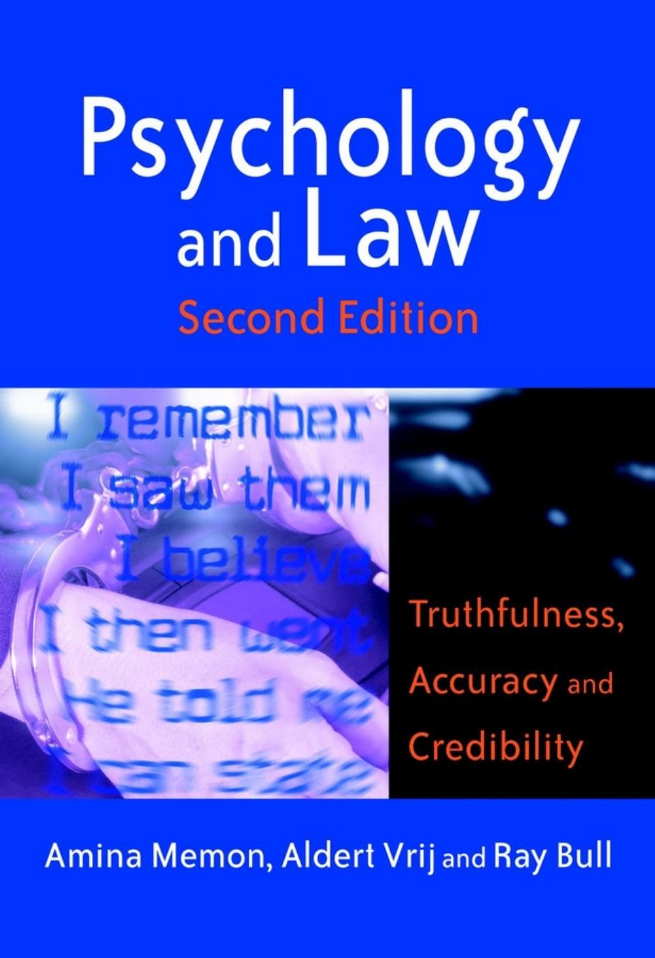 (Wiley Series in Psychology of Crime, Policing and Law) Amina A Memon, Aldert Vrij, Ray Bull