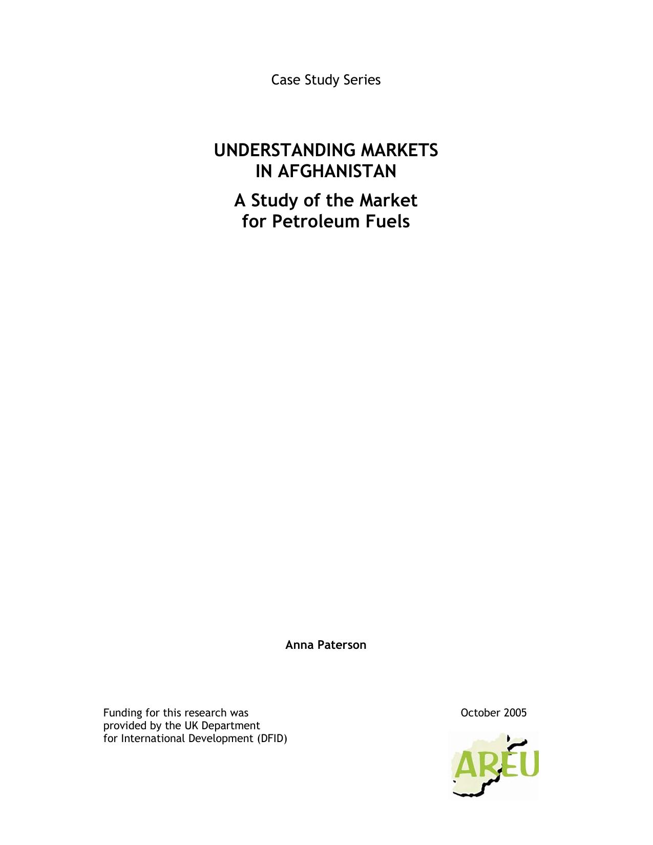 Microsoft Word - Market for Fuel FINAL.doc
