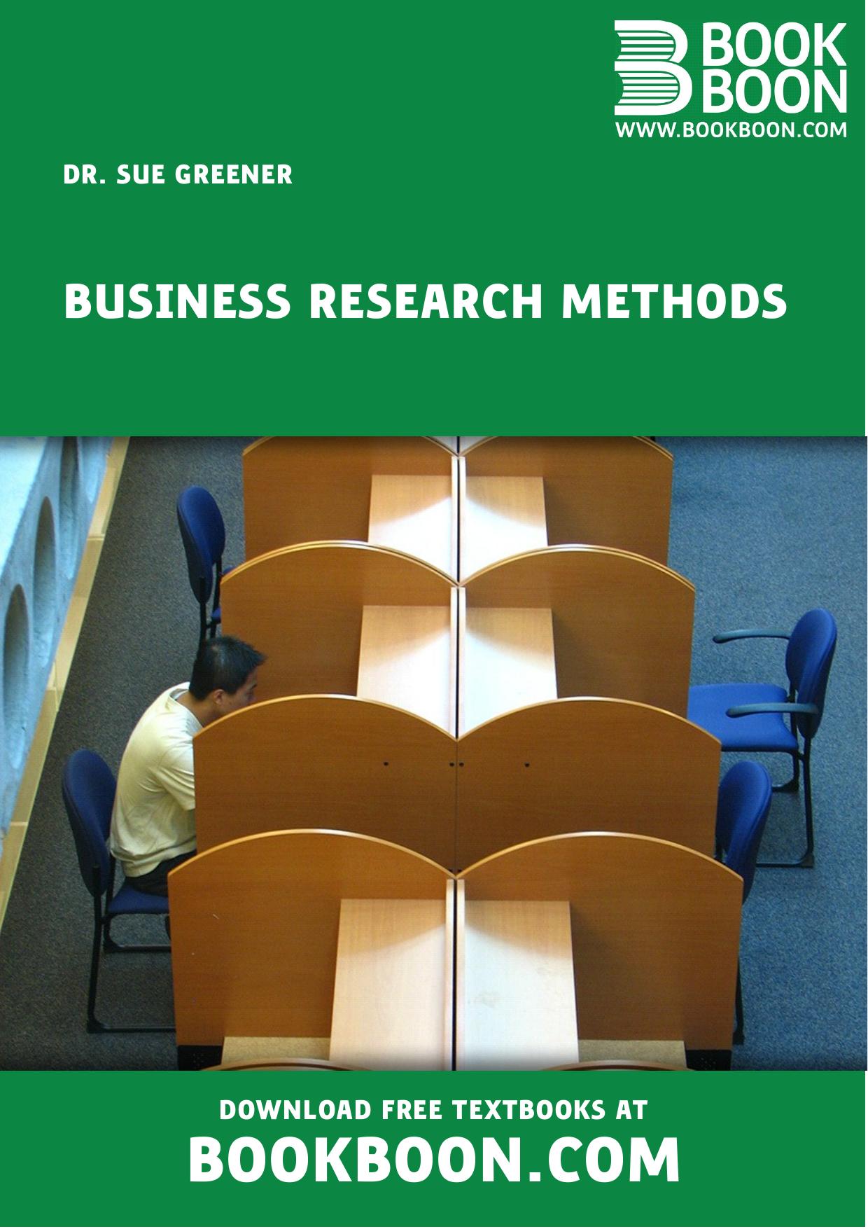 An Introduction to Business Research Methods