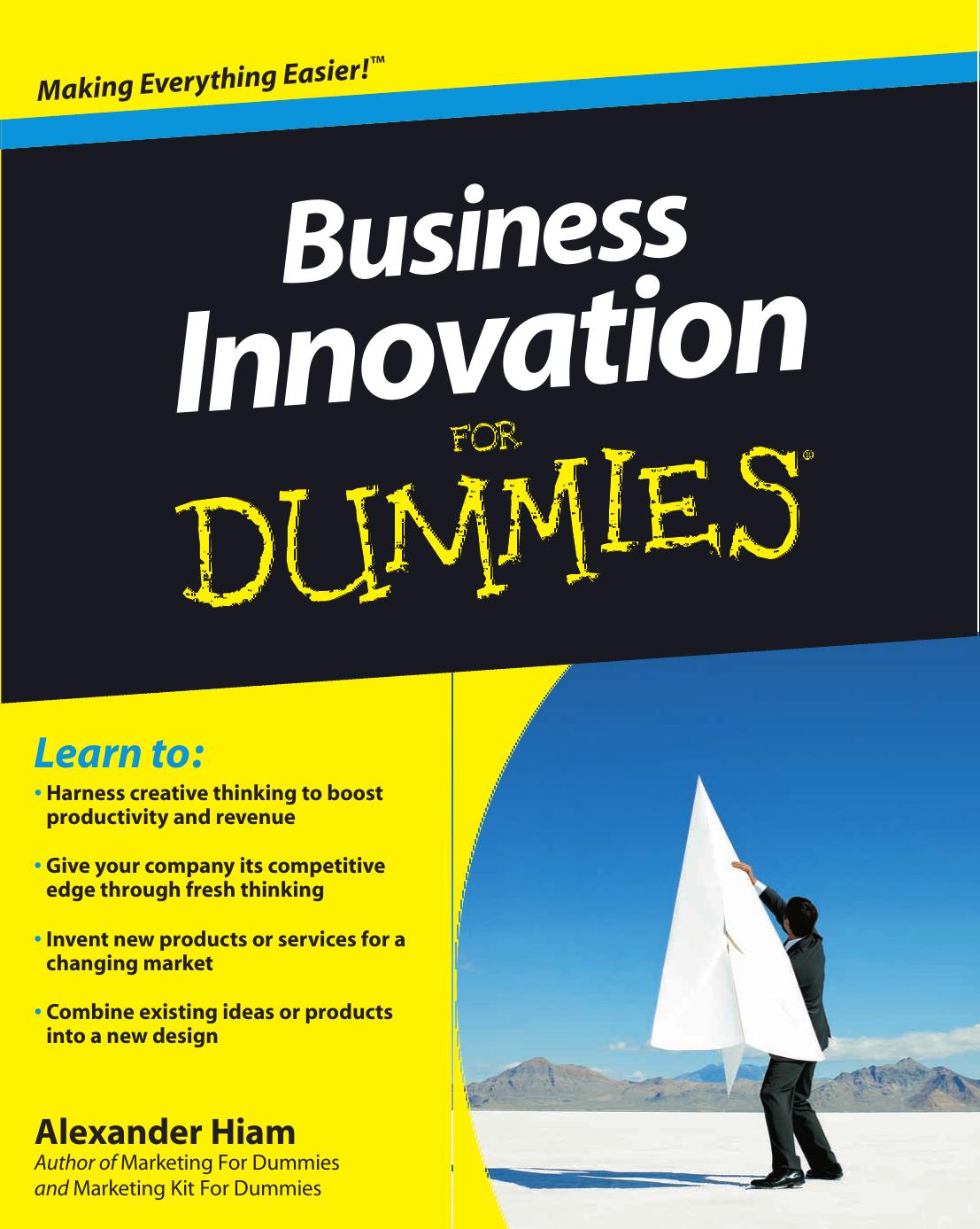 Business Innovation For Dummies.