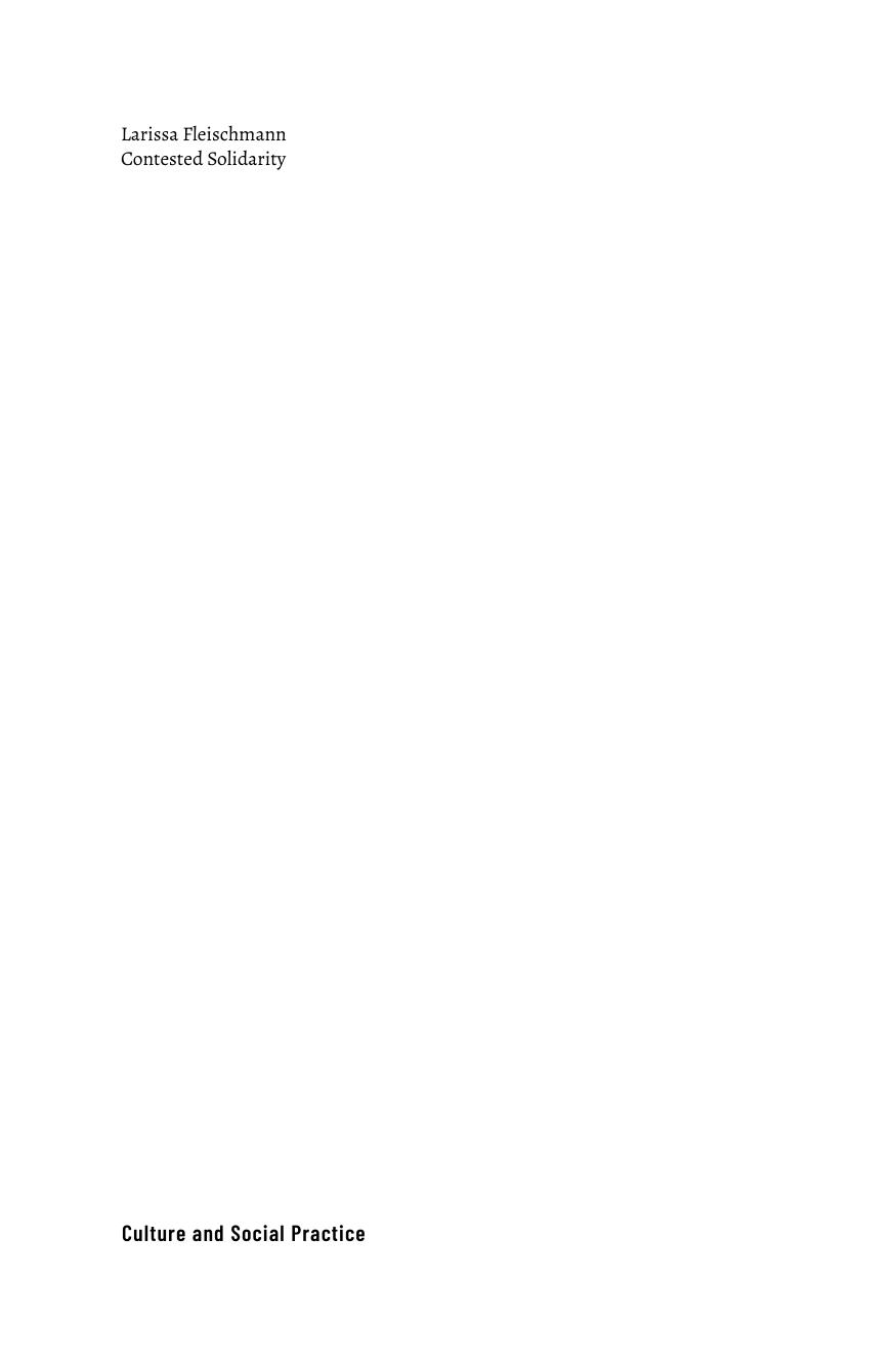 Contested Solidarity