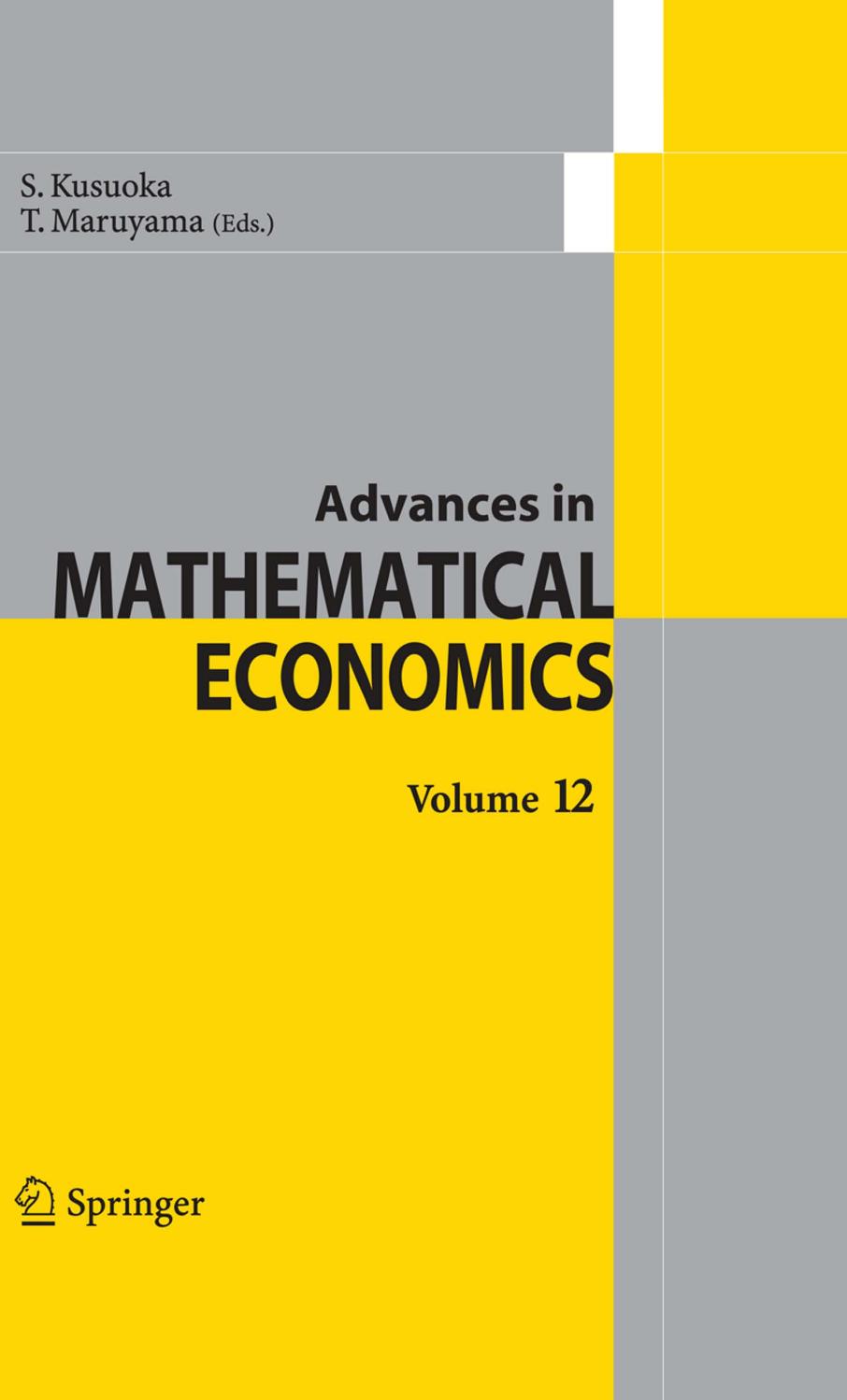 Advance in Mathematical Economics