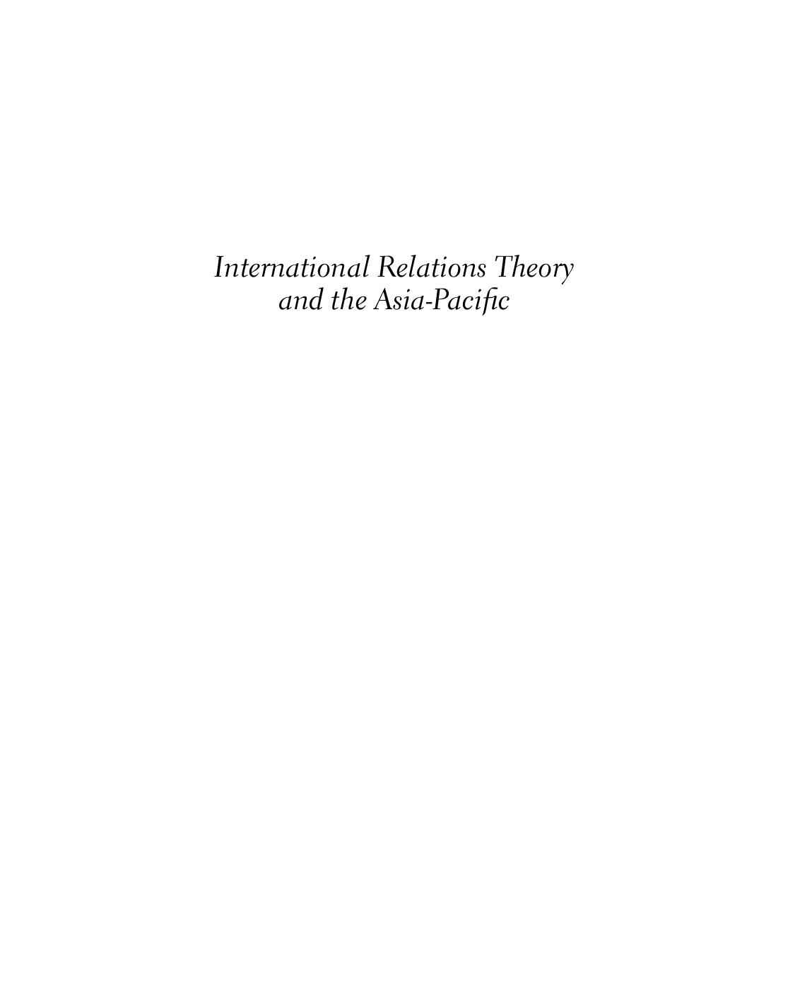 International Relations Theory