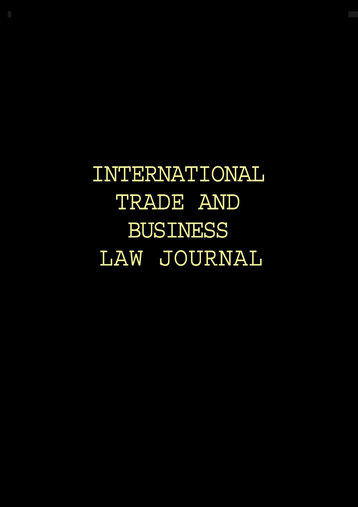 International Trade and Business Law Journal