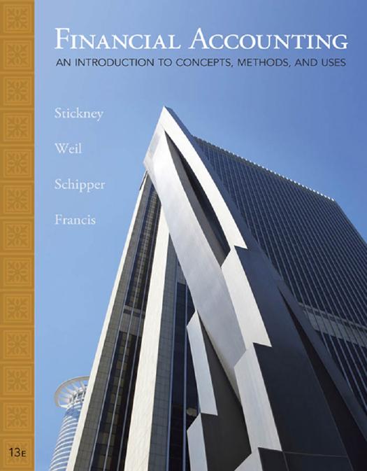 Financial Accounting: An Introduction to Concepts, Methods, and Uses