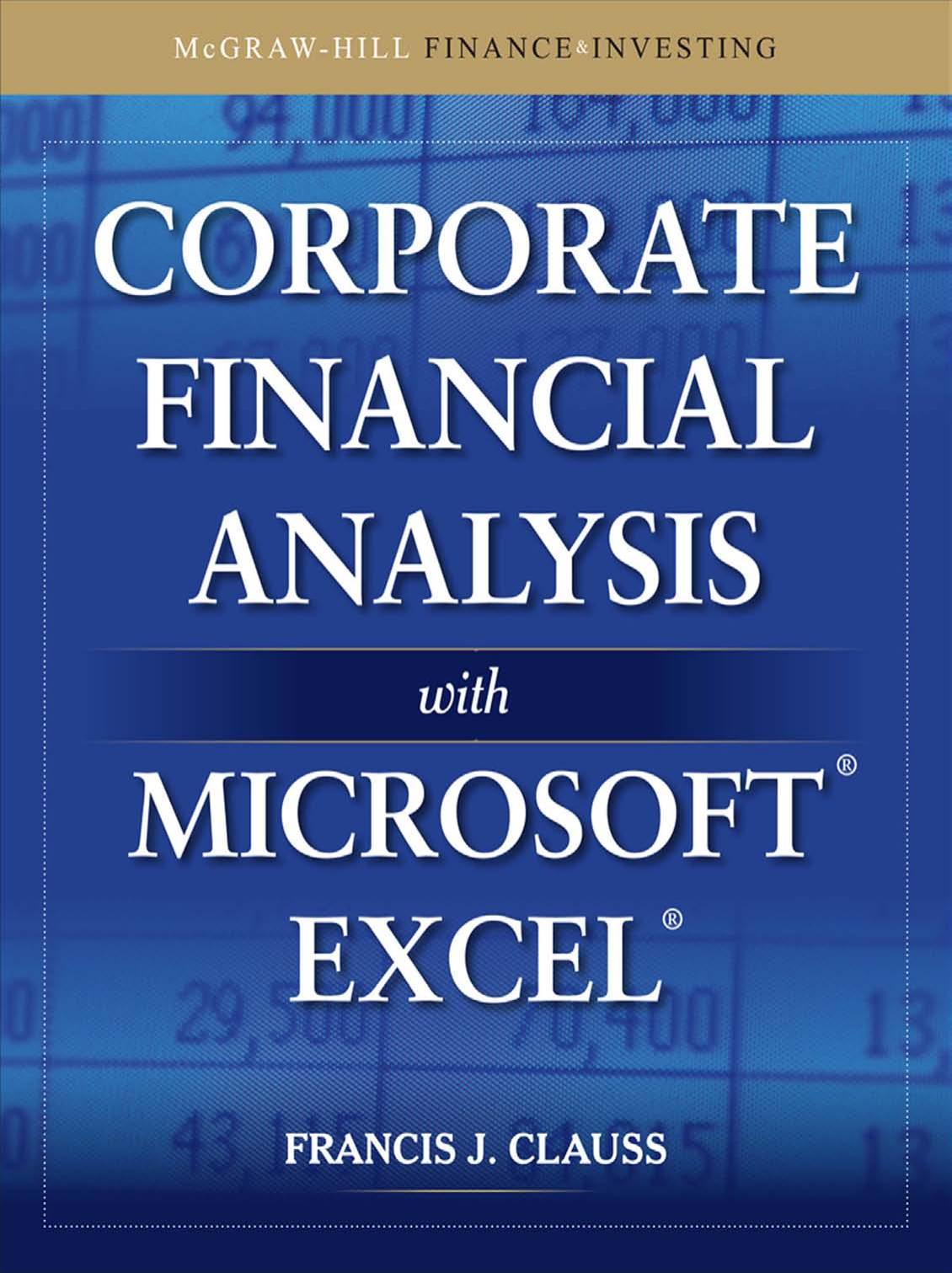 Corporate Financial Analysis with Microsoft Excel