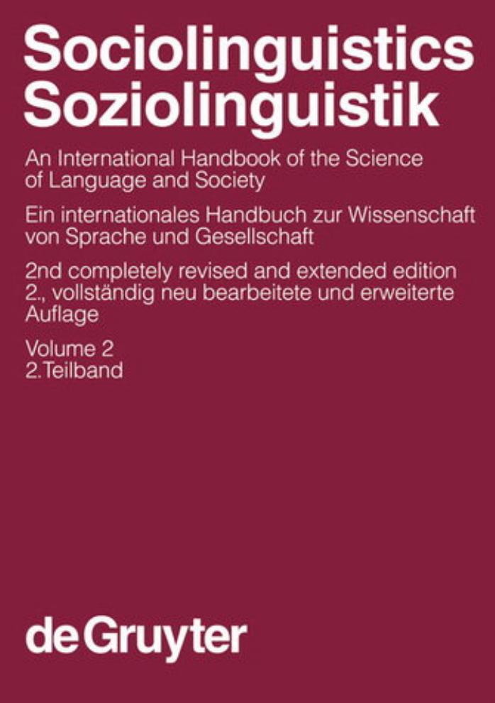 Sociolinguistics Soziolinguistik