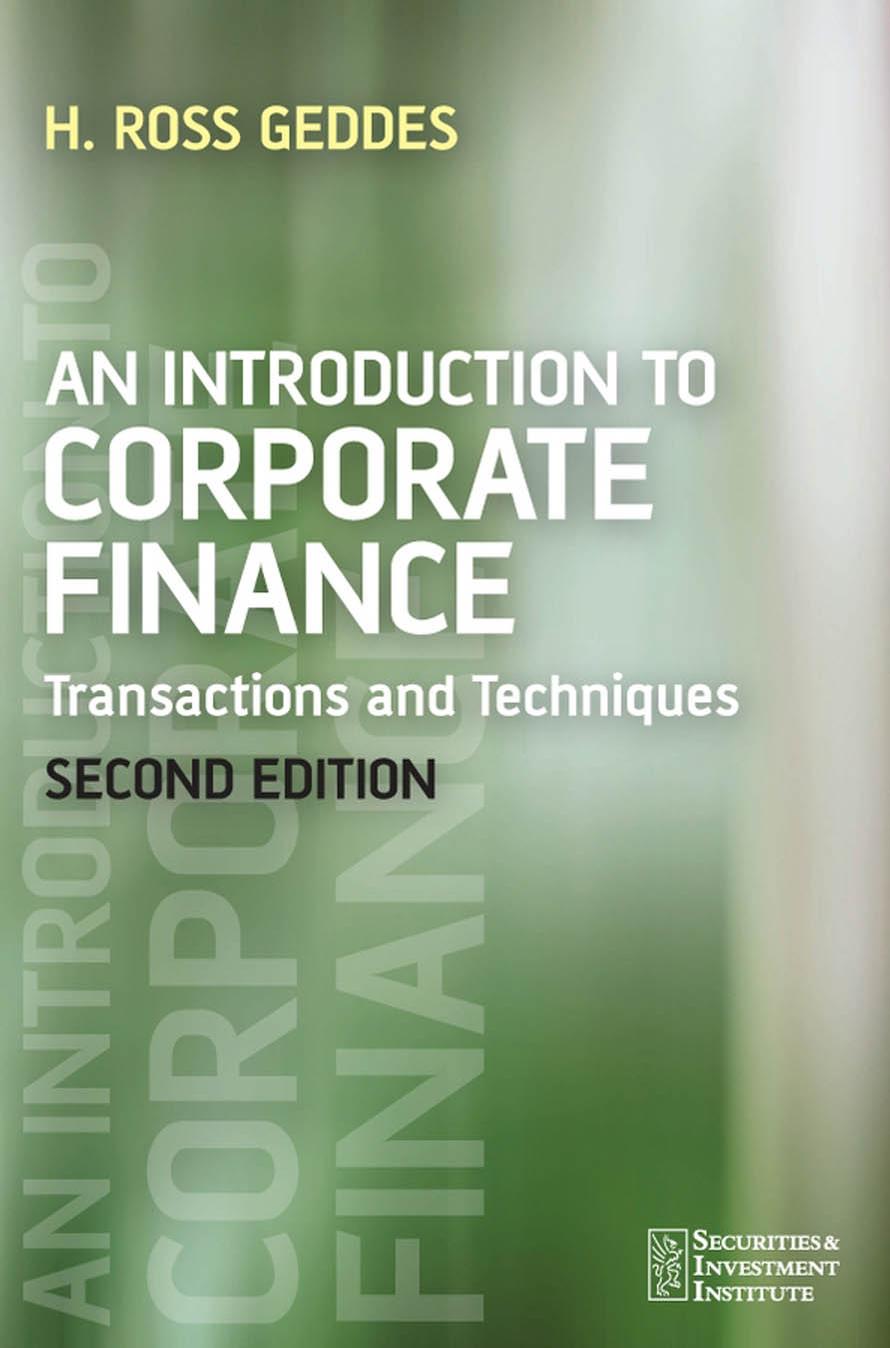 AN INTRODUCTION TO CORPORATE FINANCE