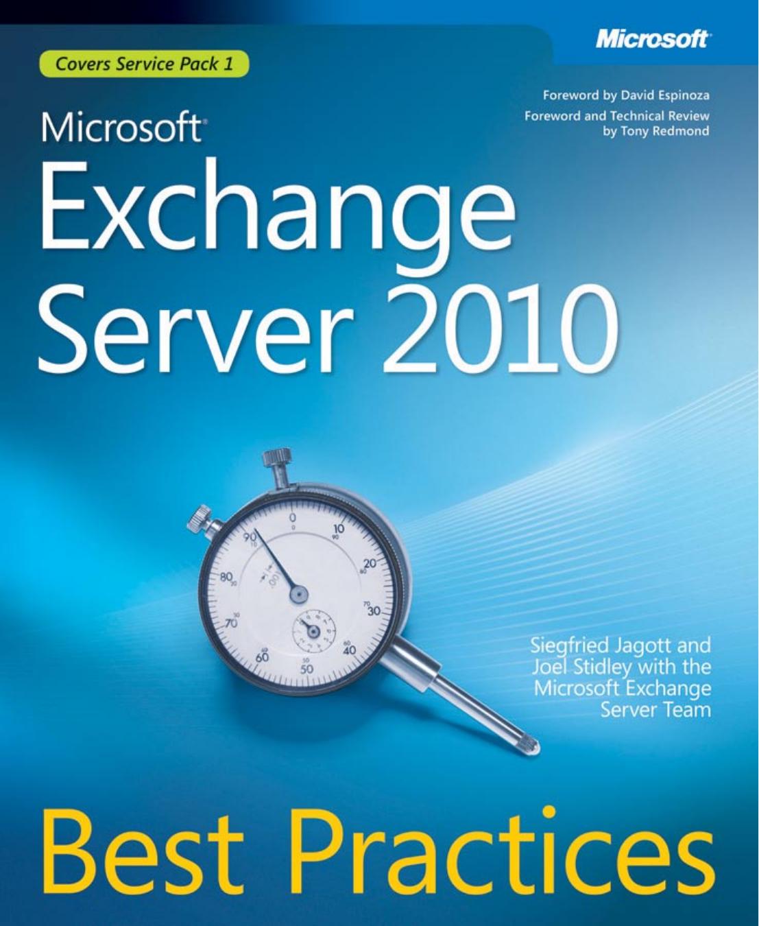 Microsoft Exchange Server 2010 Best Practices ebook