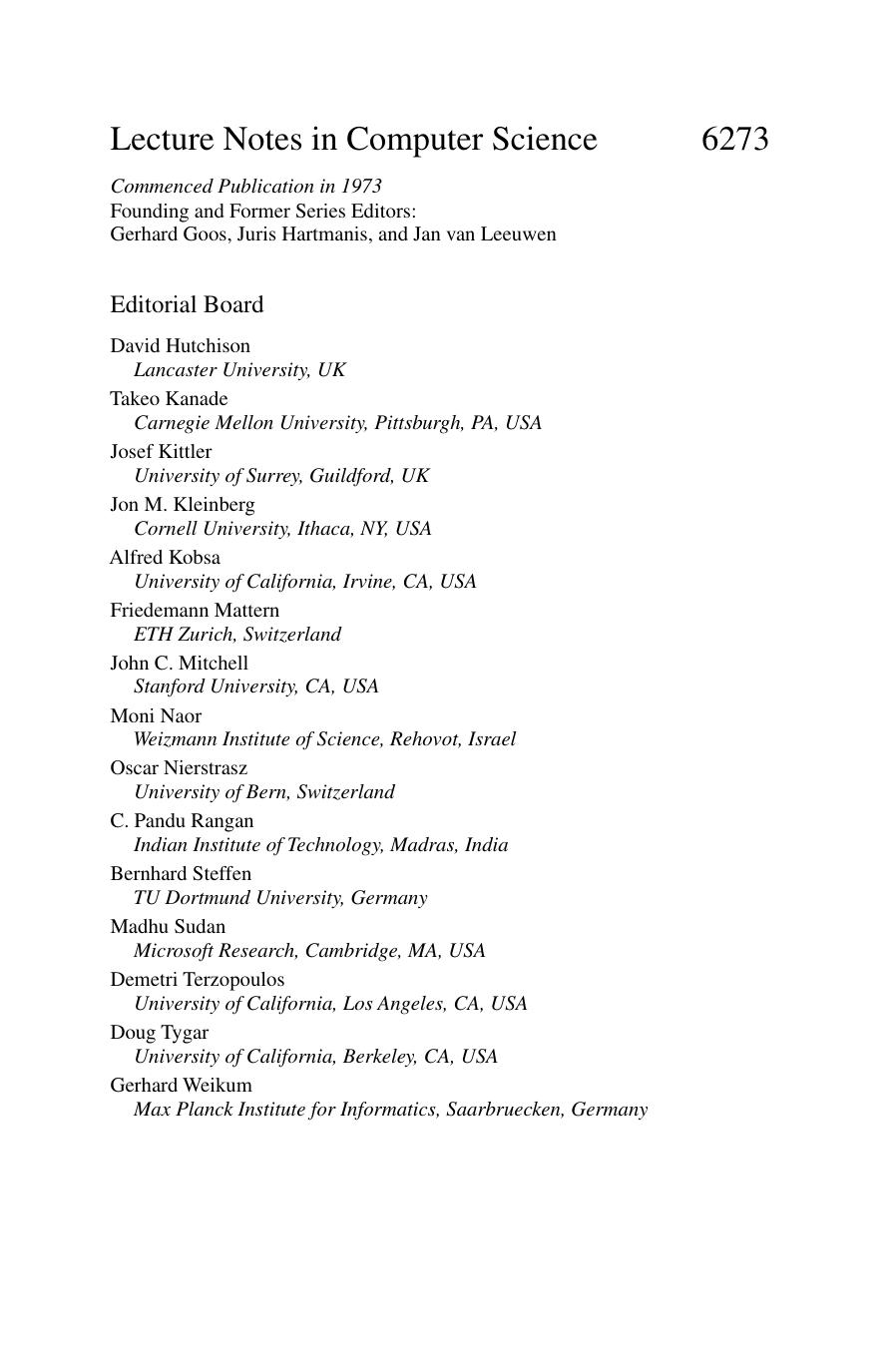(Lecture Notes in Computer Science 6273 Information Systems and Applications, incl. Internet Web, and HCI) Susan Dumais (auth.), Mounia Lalmas, Joemon Jose, Andreas Rauber, Fabrizio Sebastiani, Ingo