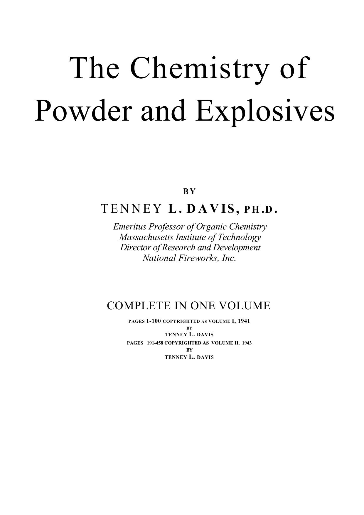 The Chemistry of Powder and Explosives OCR:ed