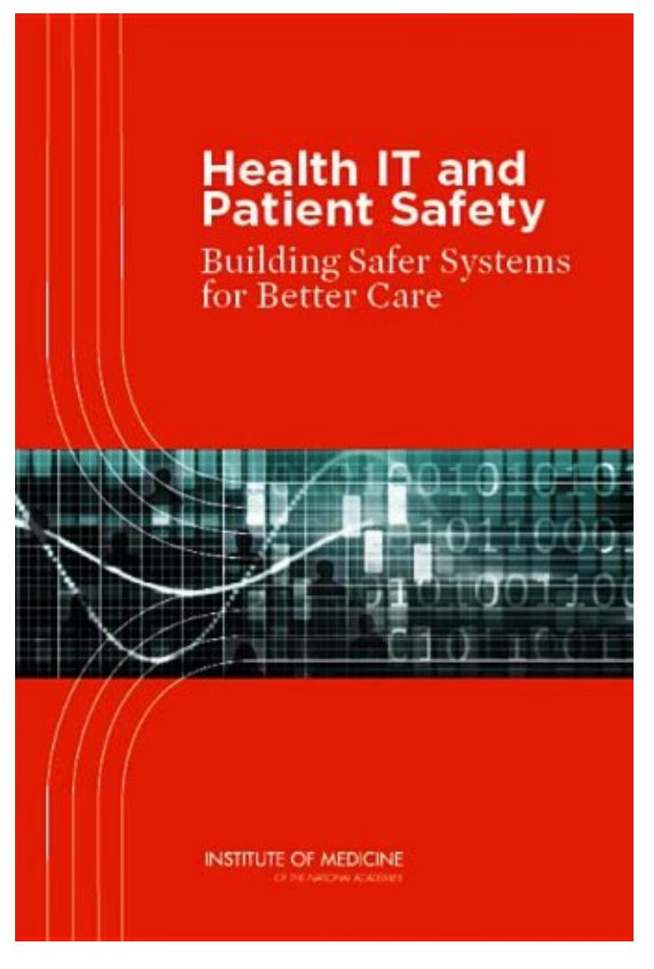 Committee on Patient Safety and Health Information Technology Institute of Medicine