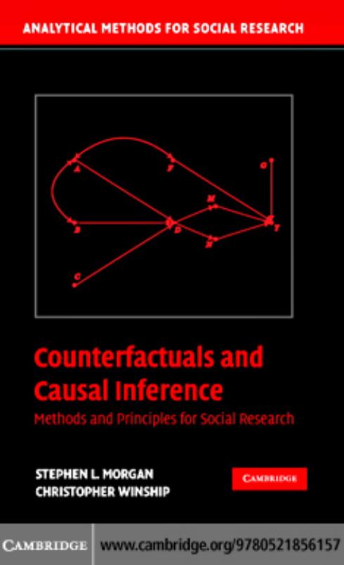 Counterfactuals and Causal Inference: Methods and Principles for Social Research