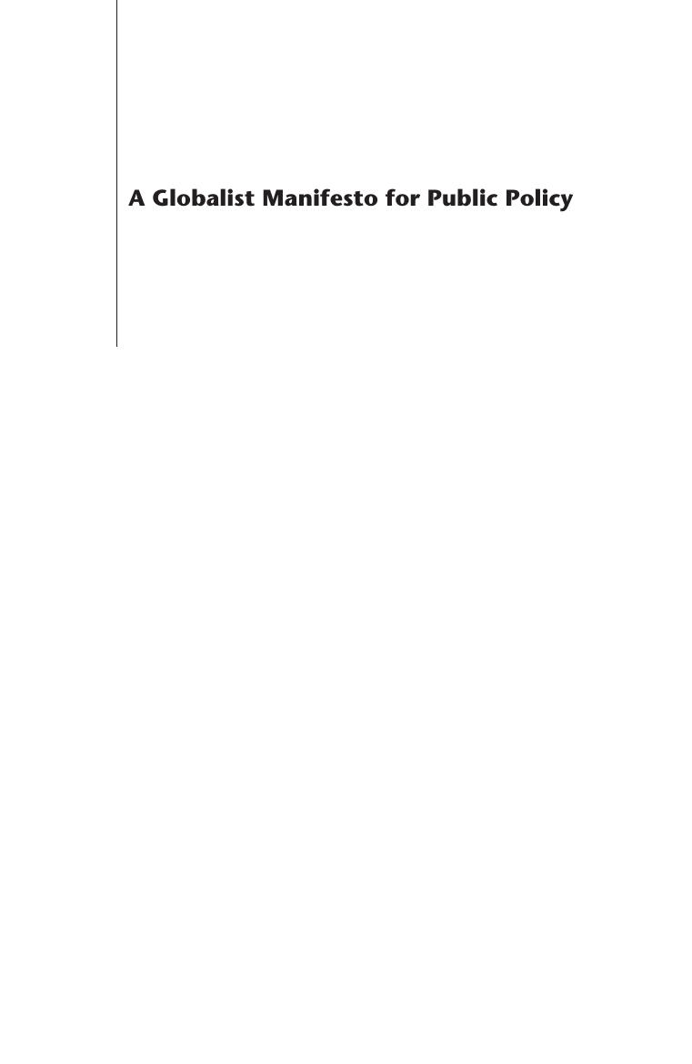 IEA Globalist Manifesto