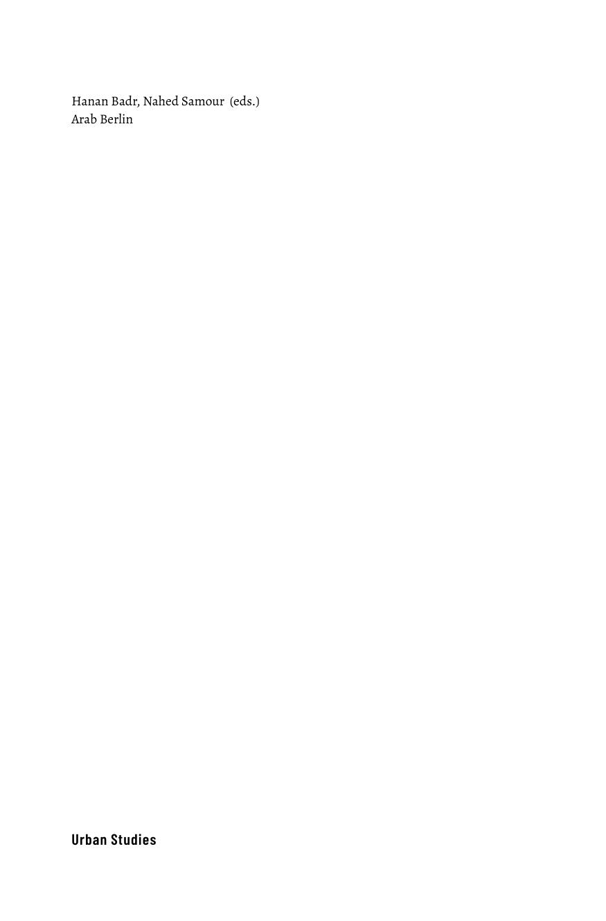 Arab Berlin Dynamics of Transformation