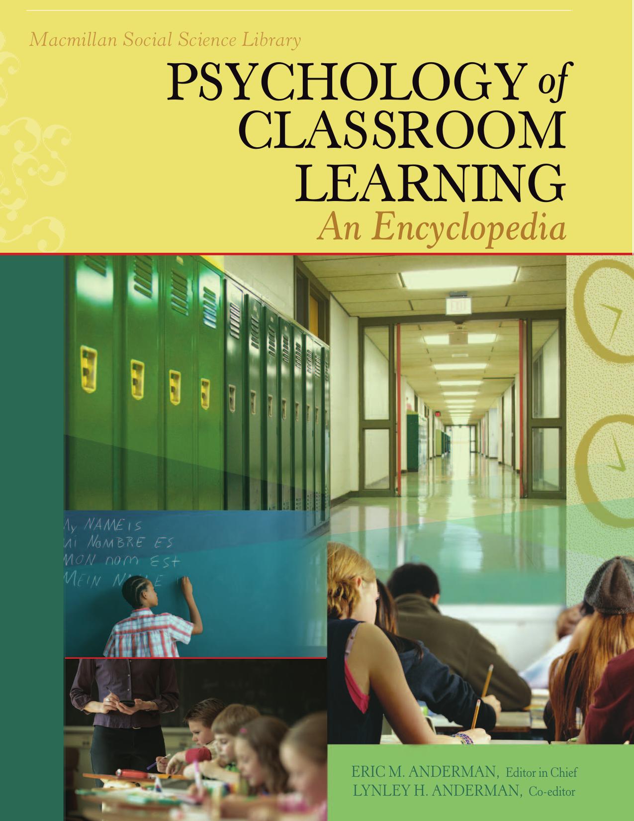 Pschology of CLassroom Learning